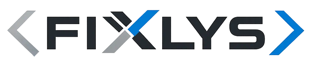 Logo Fixlys – Serverless Development, Optymalizacja IT i Bezpieczeństwo, Białystok